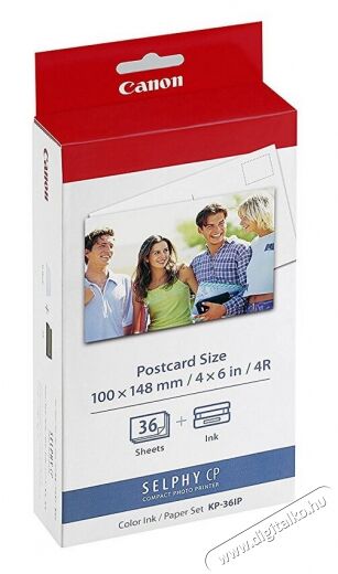 CANON KP-36IP fotópapír Fotó-Videó kiegészítők - Kisméretű fotónyomtató - Fotópapír - 315101