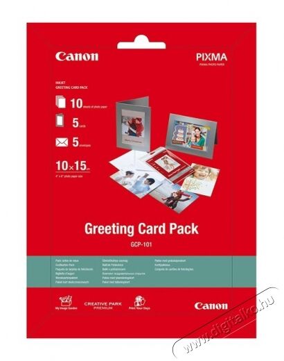CANON GCP-101 10X15 képeslap csomag 10db Fotó-Videó kiegészítők - Kisméretű fotónyomtató - Fotópapír - 354279