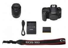 CANON EOS 90D + EF-S 18-55mm f/4-5.6 IS STM Fényképezőgép / kamera - DSLR tükörreflexes fényképezőgép - 360837