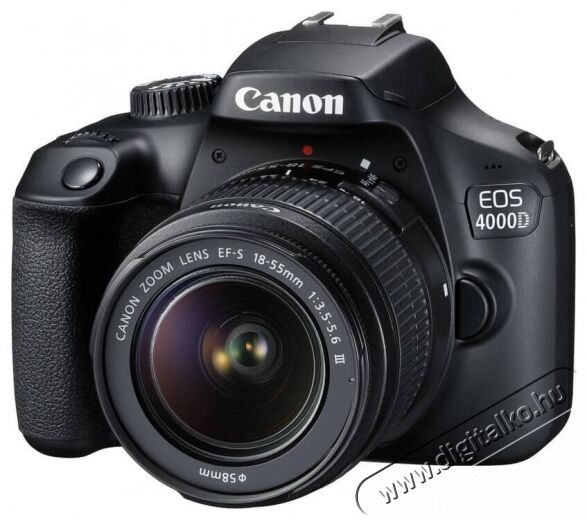 CANON EOS 4000D + EF-S 18-55mm f/3.5-5.6 DC III + CB-SB130 táska + 16GB SD kártya kit Fényképezőgép / kamera - DSLR tükörreflexes fényképezőgép - 345091