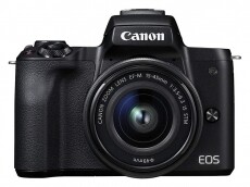 CANON EOS M50 + EF-M 15-45mm f/3.5-6.3 IS STM Kit Fényképezőgép / kamera - MILC cserélhető objektíves kompakt fényképezőgép - 337748