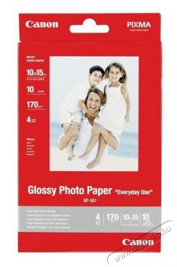 CANON GP-501 10/10X15 210g Glossy fotópapír Fotó-Videó kiegészítők - Kisméretű fotónyomtató - Fotópapír - 318735