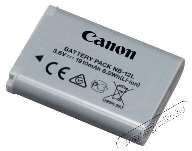 CANON NB-12L Li-ion akkumulátor (1910mAh) Akkuk és töltők - Li-ion akkumulátor és töltő (gyári) - Akku - 278475