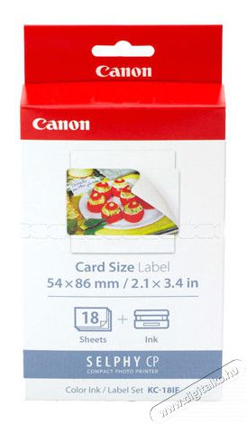 CANON KC-18IF fotópapír Fotó-Videó kiegészítők - Kisméretű fotónyomtató - Fotópapír - 315097