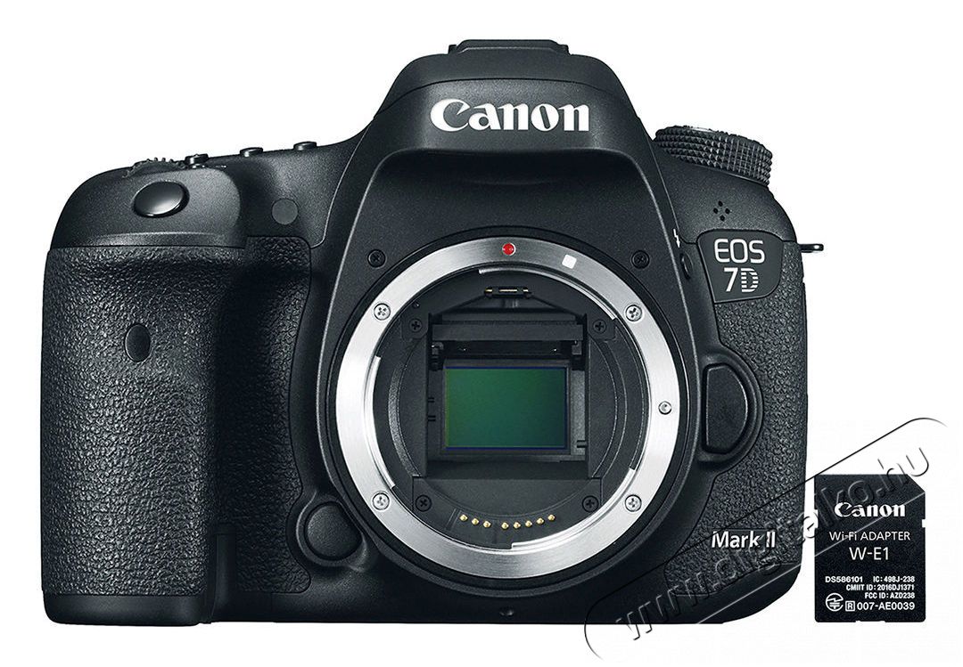 CANON EOS 7D Mark II Váz + W-E1 Wi-Fi adapter  Fényképezőgép / kamera - DSLR tükörreflexes fényképezőgép - 345136