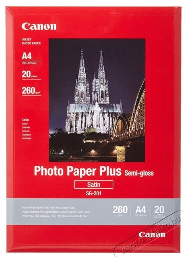 CANON SG-201 10X15/50lap 260G Satin fotópapír Fotó-Videó kiegészítők - Kisméretű fotónyomtató - Fotópapír - 318717