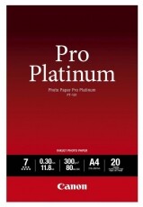 CANON PT-101 A4 20DB PRO PLATINUM PAPÍR - 300G Fotó-Videó kiegészítők - Kisméretű fotónyomtató - Fotópapír - 361047
