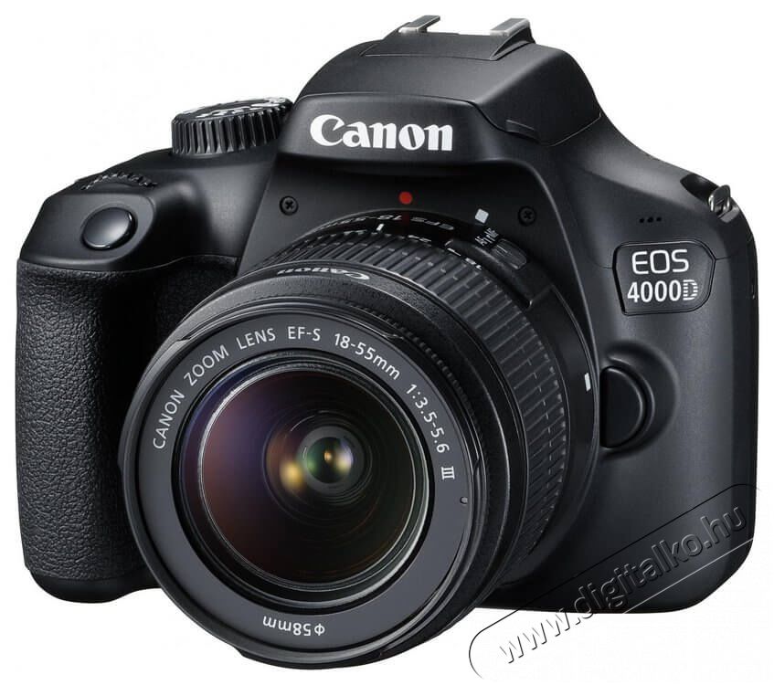 CANON EOS 4000D + EF-S 18-55mm f/3.5-5.6 DC III kit Fényképezőgép / kamera - DSLR tükörreflexes fényképezőgép - 337742