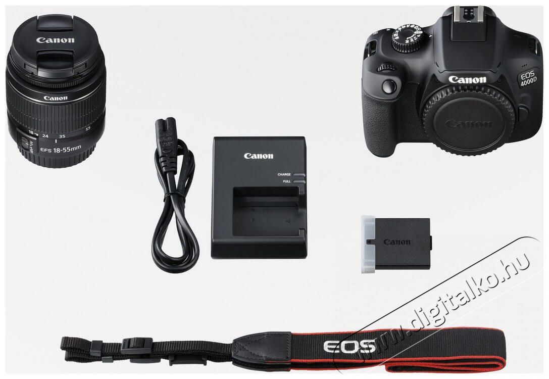 CANON EOS 4000D + EF-S 18-55mm f/3.5-5.6 DC III kit Fényképezőgép / kamera - DSLR tükörreflexes fényképezőgép - 337742