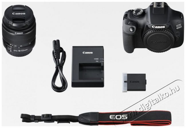 CANON EOS 4000D + EF-S 18-55mm f/3.5-5.6 DC III kit Fényképezőgép / kamera - DSLR tükörreflexes fényképezőgép - 337742