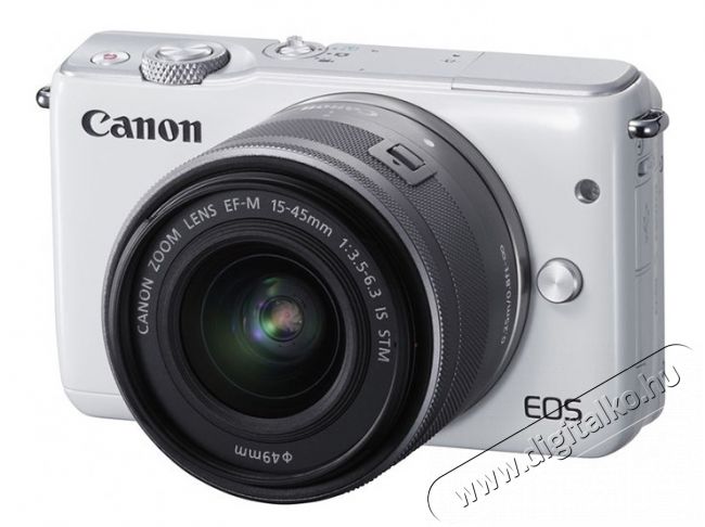 CANON EOS M10 + M15-45mm S Kit - fehér Fényképezőgép / kamera - MILC cserélhető objektíves kompakt fényképezőgép - 295779