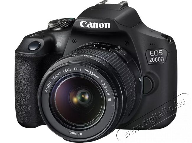 CANON EOS 2000D DSLR fényképezőgép + EF-S 18-55mm f/3.5-5.6 DC III + SB130 táska + 16GB SD kártya (2728C054) Fényképezőgép / kamera - DSLR tükörreflexes fényképezőgép - 374221