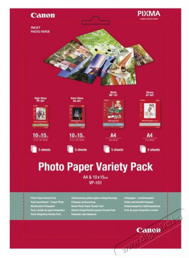 CANON VP-101 10X15 variety pack fotópapír Fotó-Videó kiegészítők - Egyéb fotó-videó kiegészítő - Egyéb - 374295