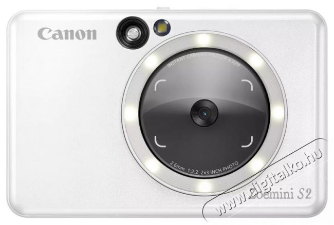 CANON ZoeMini S2 fényképezőgép - fehér Fényképezőgép / kamera - Kompakt fényképezőgép - Analóg fényképezőgép - 375760