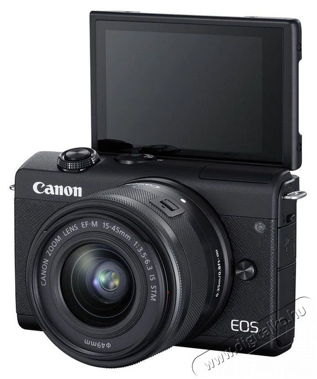 CANON EOS M200 + 15-45mm f&eacute;nyk&eacute;pezőg&eacute;p - fekete F&eacute;nyk&eacute;pezőg&eacute;p / kamera - MILC cser&eacute;lhető objekt&iacute;ves kompakt f&eacute;nyk&eacute;pezőg&eacute;p - 375726