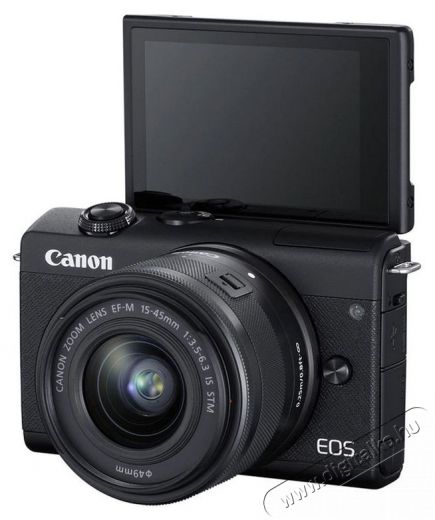 CANON EOS M200 + 15-45mm f&eacute;nyk&eacute;pezőg&eacute;p - fekete F&eacute;nyk&eacute;pezőg&eacute;p / kamera - MILC cser&eacute;lhető objekt&iacute;ves kompakt f&eacute;nyk&eacute;pezőg&eacute;p - 375726