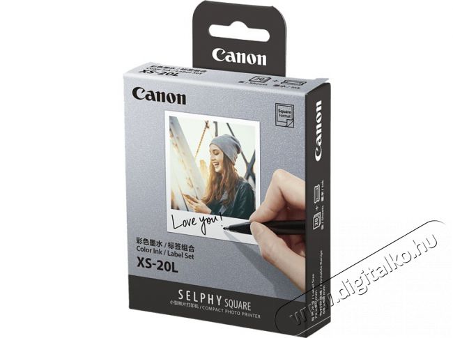 CANON XS-20L Square fotópapír QX10-hez 20db Fotó-Videó kiegészítők - Kisméretű fotónyomtató - Fotópapír - 376969