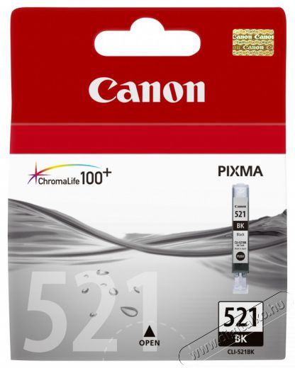 CANON CLI-521Bk Fekete tintapatron Iroda és számítástechnika - Nyomtató - Kiegészítő - 385146