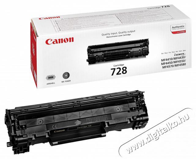 CANON CRG-728 Fekete toner Iroda és számítástechnika - Nyomtató - Kiegészítő - 384953