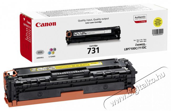 CANON CRG-731Y sárga toner Iroda és számítástechnika - Nyomtató - Kiegészítő - 398575