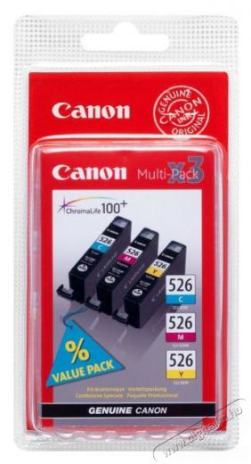 CANON CLI-526CMY multipack tintapatron Iroda és számítástechnika - Nyomtató - Kiegészítő - 384884
