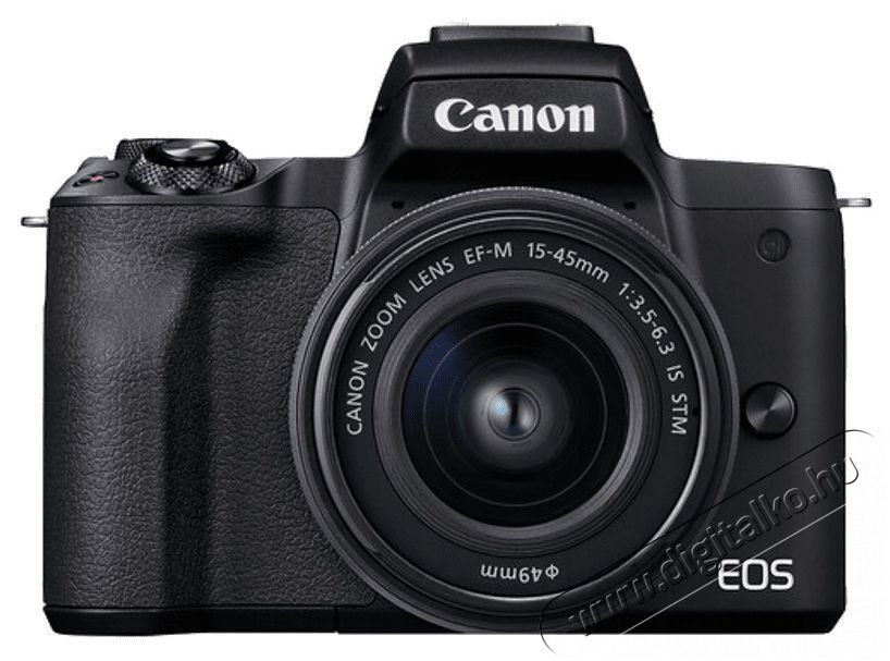 CANON EOS M50 MKII Fekete M15-45S+SB130+16GB EU26 kit (4728C056) F&eacute;nyk&eacute;pezőg&eacute;p / kamera - MILC cser&eacute;lhető objekt&iacute;ves kompakt f&eacute;nyk&eacute;pezőg&eacute;p - 400087