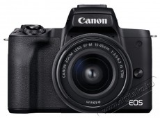 CANON EOS M50 MKII Fekete M15-45S+SB130+16GB EU26 kit (4728C056) F&eacute;nyk&eacute;pezőg&eacute;p / kamera - MILC cser&eacute;lhető objekt&iacute;ves kompakt f&eacute;nyk&eacute;pezőg&eacute;p - 400087
