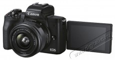 CANON EOS M50 MKII Fekete M15-45S+SB130+16GB EU26 kit (4728C056) F&eacute;nyk&eacute;pezőg&eacute;p / kamera - MILC cser&eacute;lhető objekt&iacute;ves kompakt f&eacute;nyk&eacute;pezőg&eacute;p - 400087
