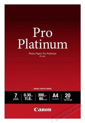 CANON PT-101 10X15 20DB Pro platinum papír 300G Fotó-Videó kiegészítők - Kisméretű fotónyomtató - Fotópapír - 400171