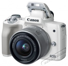 CANON EOS M50 + EF-M 15-45mm Kit feh&eacute;r F&eacute;nyk&eacute;pezőg&eacute;p / kamera - MILC cser&eacute;lhető objekt&iacute;ves kompakt f&eacute;nyk&eacute;pezőg&eacute;p - 337747