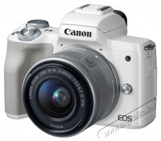 CANON EOS M50 + EF-M 15-45mm Kit feh&eacute;r F&eacute;nyk&eacute;pezőg&eacute;p / kamera - MILC cser&eacute;lhető objekt&iacute;ves kompakt f&eacute;nyk&eacute;pezőg&eacute;p - 337747