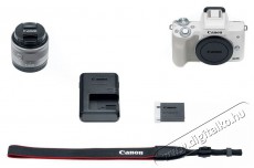 CANON EOS M50 + EF-M 15-45mm Kit feh&eacute;r F&eacute;nyk&eacute;pezőg&eacute;p / kamera - MILC cser&eacute;lhető objekt&iacute;ves kompakt f&eacute;nyk&eacute;pezőg&eacute;p - 337747