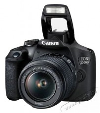 CANON EOS 2000D DSLR fényképezőgép kit (18-55mm IS II objektívvel) + Canon táska + 16GB SD Fényképezőgép / kamera - DSLR tükörreflexes fényképezőgép - 493790