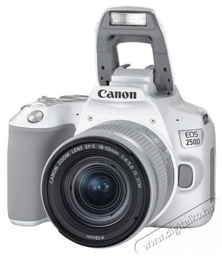 CANON EOS 250D DSLR fényképezőgép + 18-55 mm IS STM objektív, fehér Fényképezőgép / kamera - DSLR tükörreflexes fényképezőgép - 494218