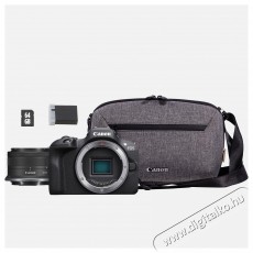 CANON EOS R100 MILC fényképezőgép+RF-S 18-45mm IS STM objektív+SB130 táska+64 GB SD kártya (6052C072AA) Fényképezőgép / kamera - MILC cserélhető objektíves kompakt fényképezőgép - 500790