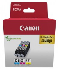CANON patron CLI-521 Multipack 3 szín Iroda és számítástechnika - Nyomtató - Kiegészítő - 507405