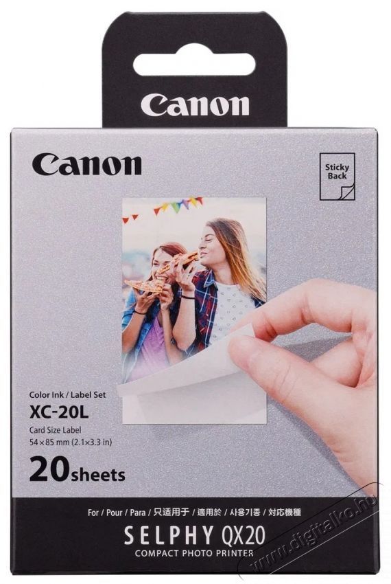 CANON xc-20L nyomtat&oacute; pap&iacute;r Fot&oacute;-Vide&oacute; kieg&eacute;sz&iacute;tők - Kism&eacute;retű fot&oacute;nyomtat&oacute; - Fot&oacute;pap&iacute;r - 531229