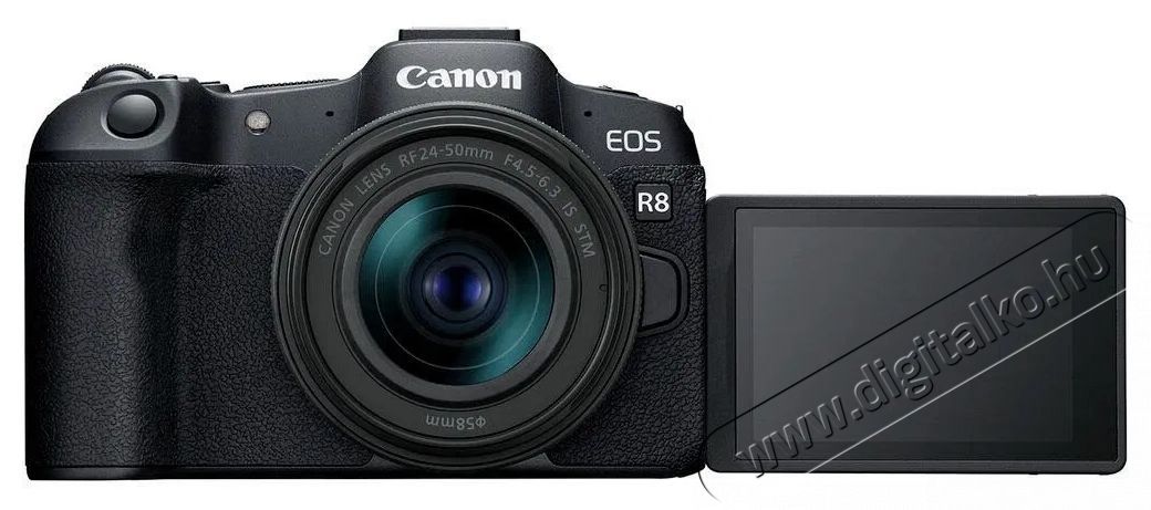 CANON EOS R8 + RF 24-50mm f/4.5-6.3 IS STM F&eacute;nyk&eacute;pezőg&eacute;p / kamera - MILC cser&eacute;lhető objekt&iacute;ves kompakt f&eacute;nyk&eacute;pezőg&eacute;p - 531245