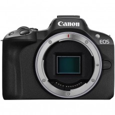 CANON EOS R50 t&uuml;k&ouml;r n&eacute;lk&uuml;li kamera, 24.2 MP, 4K + 18-45 mm objekt&iacute;v, Fekete (5811C033AA) F&eacute;nyk&eacute;pezőg&eacute;p / kamera - MILC cser&eacute;lhető objekt&iacute;ves kompakt f&eacute;nyk&eacute;pezőg&eacute;p - 534772