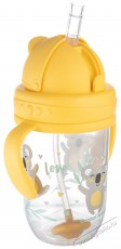 Canpol Babies csepegésmentes ivópohár súllyal ellátott szívószállal Exotic Animals 270 ml, sárga Szépségápolás / Egészség - Baba mama termék - Cumisüveg / cumi / etetés kiegészítő - 527104