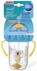 Canpol Babies csepegésmentes ivópohár súllyal ellátott szívószállal Exotic Animals 270 ml, sárga Szépségápolás / Egészség - Baba mama termék - Cumisüveg / cumi / etetés kiegészítő - 527104