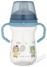 Canpol Babies FirstCup Bonjour Paris Pohár szilikon itatóval 250 ml, kék Szépségápolás / Egészség - Baba mama termék - Cumisüveg / cumi / etetés kiegészítő - 527106