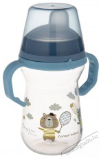 Canpol Babies FirstCup Bonjour Paris Pohár szilikon itatóval 250 ml, kék Szépségápolás / Egészség - Baba mama termék - Cumisüveg / cumi / etetés kiegészítő - 527106