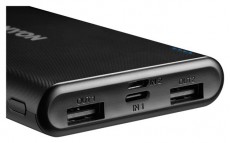 Canyon PB-108 10000mAh LiPo (Lightning bemenet) fekete power bank Mobil / Kommunikáció / Smart - Powerbank / Külső akkumulátor és töltő - 496686