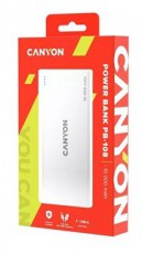 Canyon PB-108 10000mAh LiPo powerbank fehér (Lightning bemenet) Mobil / Kommunikáció / Smart - Powerbank / Külső akkumulátor és töltő - 496685