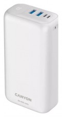 Canyon PD-301 30000mAh LiPo powerbank fehér Mobil / Kommunikáció / Smart - Powerbank / Külső akkumulátor és töltő - 496775