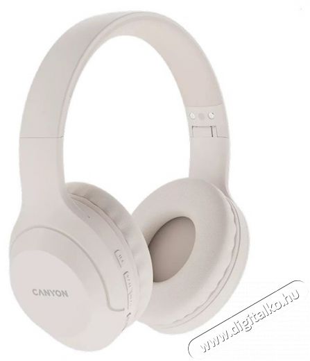 Canyon CNS-CBTHS3BE bézs Bluetooth fejhallgató Audio-Video / Hifi / Multimédia - Fül és Fejhallgatók - Fejhallgató - 497357
