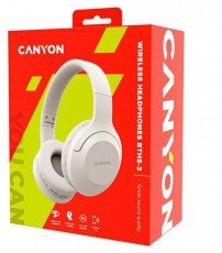 Canyon CNS-CBTHS3BE bézs Bluetooth fejhallgató Audio-Video / Hifi / Multimédia - Fül és Fejhallgatók - Fejhallgató - 497357
