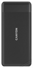 Canyon PB-109 10000mAh LiPo (Lightning bemenet) fekete power bank Mobil / Kommunikáció / Smart - Powerbank / Külső akkumulátor és töltő - 496884