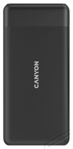 Canyon PB-109 10000mAh LiPo (Lightning bemenet) fekete power bank Mobil / Kommunikáció / Smart - Powerbank / Külső akkumulátor és töltő - 496884